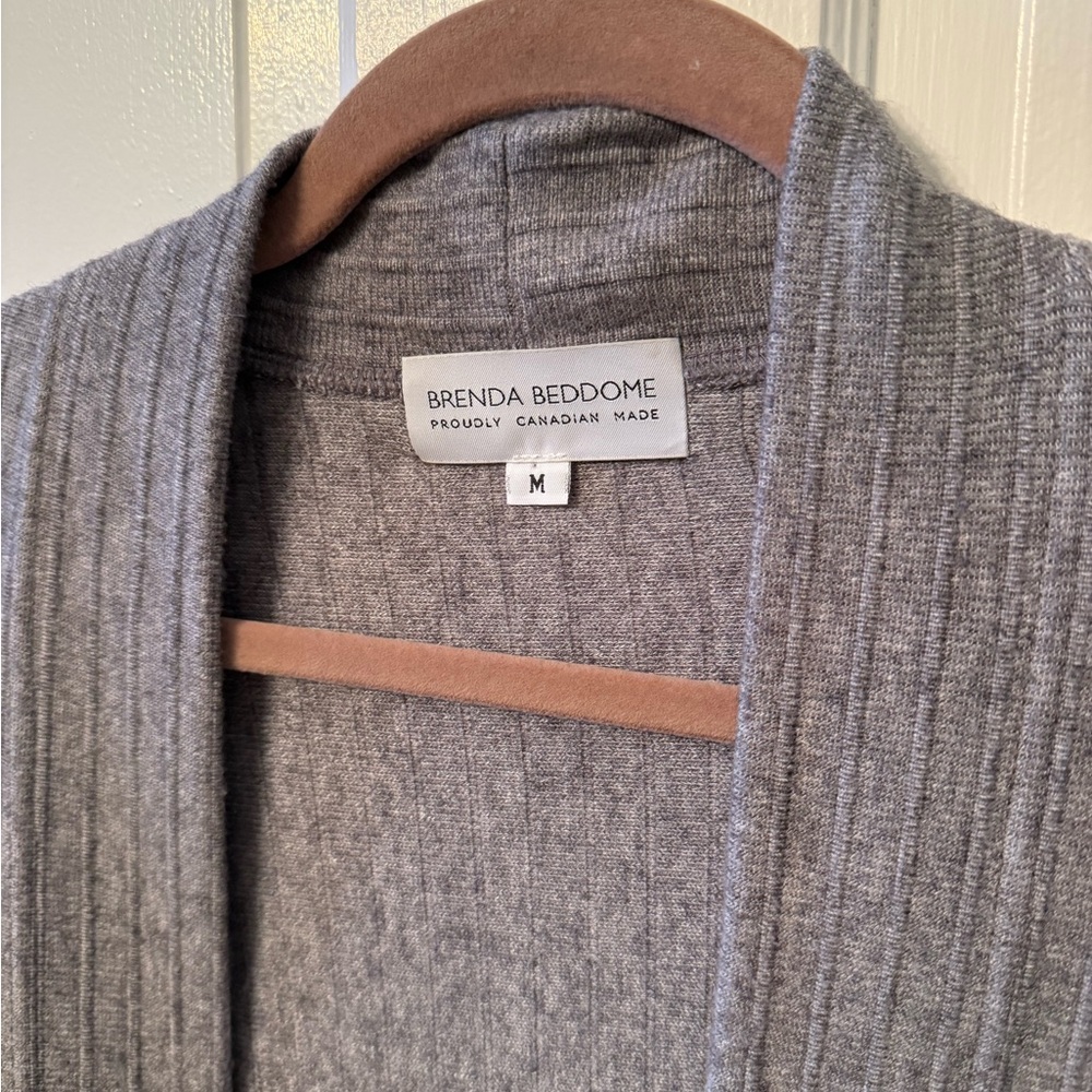 Brenda Beddome Long Gray Cardigan